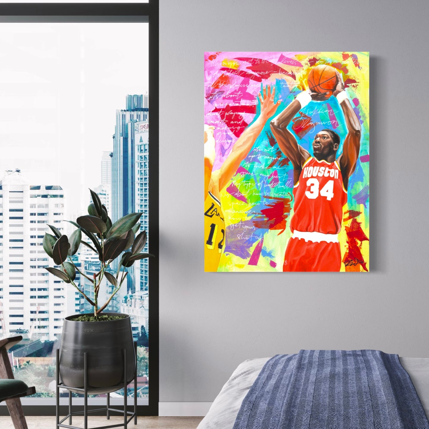 Hakeem Olajuwon Print