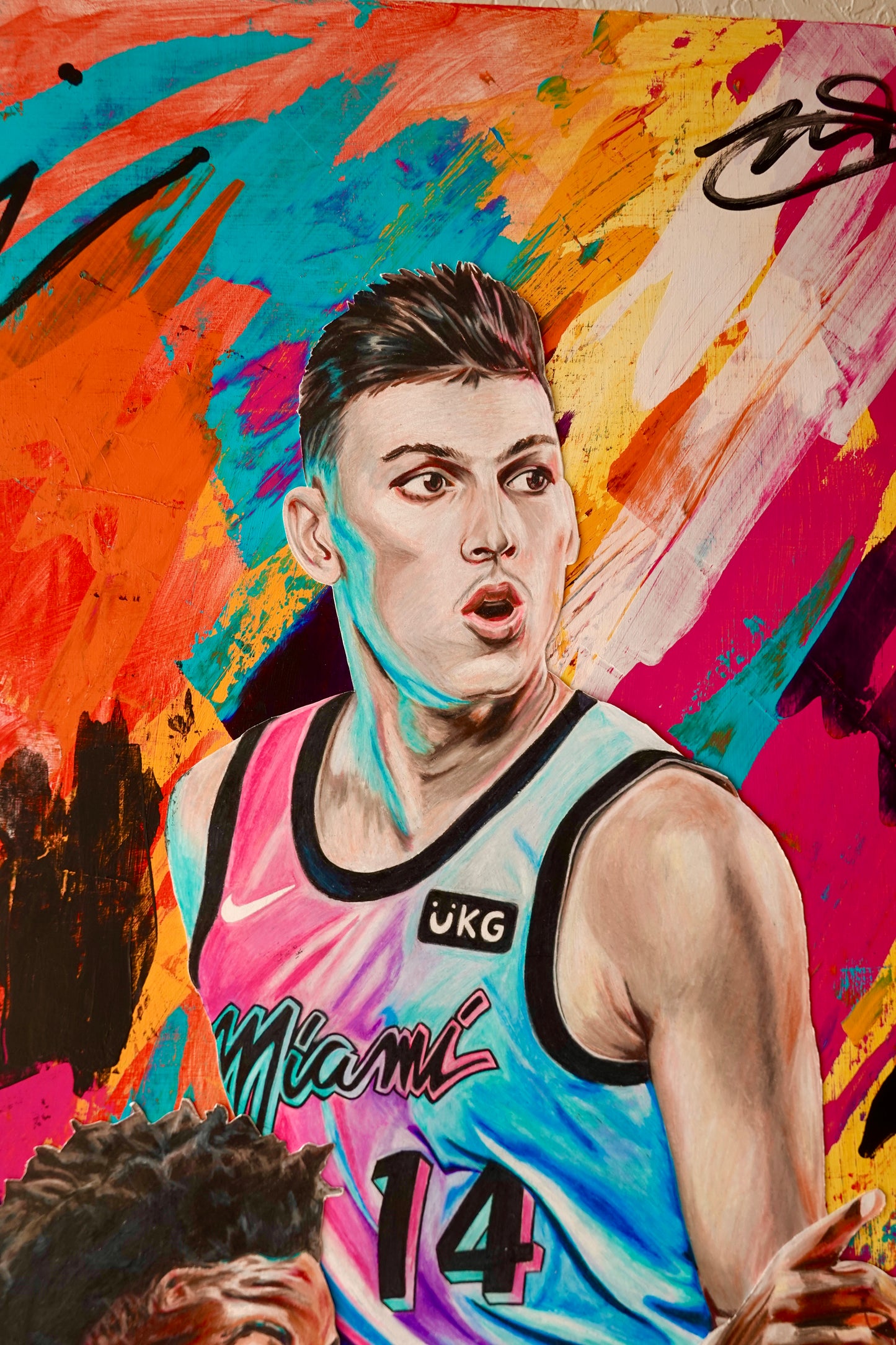 New Wave Miami Heat Artwork